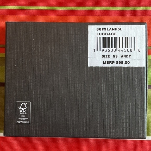 Brand New Michael Kors Genuine Leather Slim Billfold Andy Luggage Mens Wallet - Picture 7 of 12